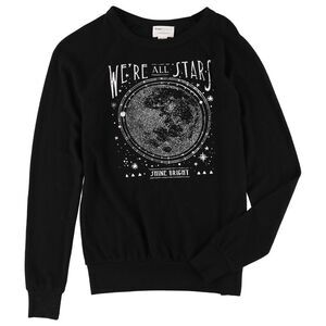Studio Collection Womens We're All Stars Sweatshirt, NWT